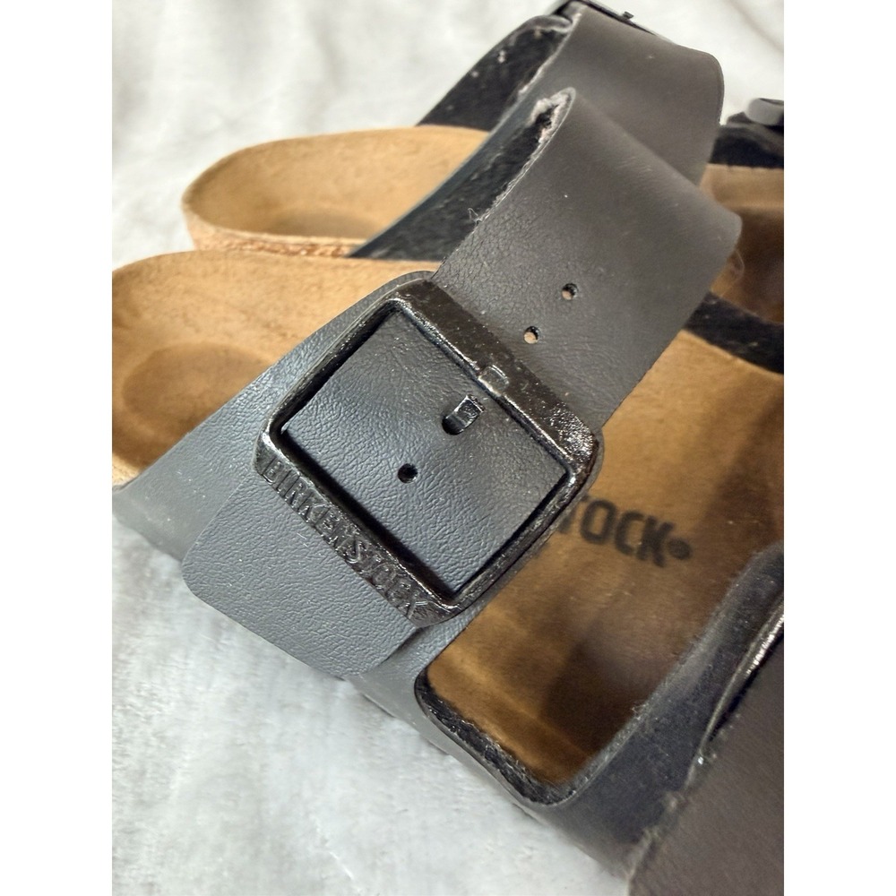Birkenstock Arizona Sz 40 Womens 9 Mens 7 Black Leather - Picture 5 of 9